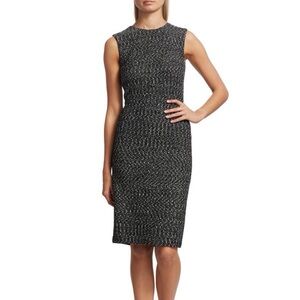 NWOT St. John Marled Ribbon Tweed Knit Sheath Dress